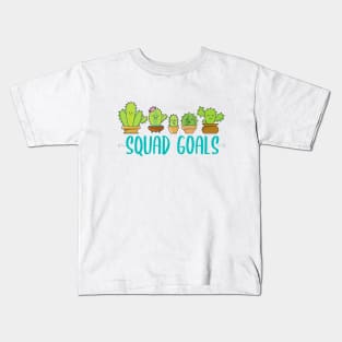 Cacti Squad Goals Kids T-Shirt